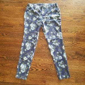 Blue Flower Jeggings